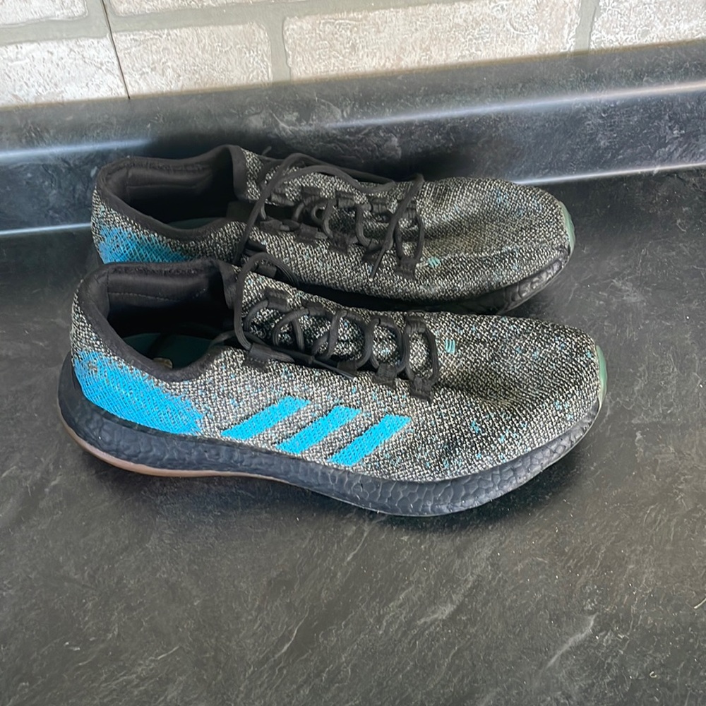 Adidas Boost Black and Blue